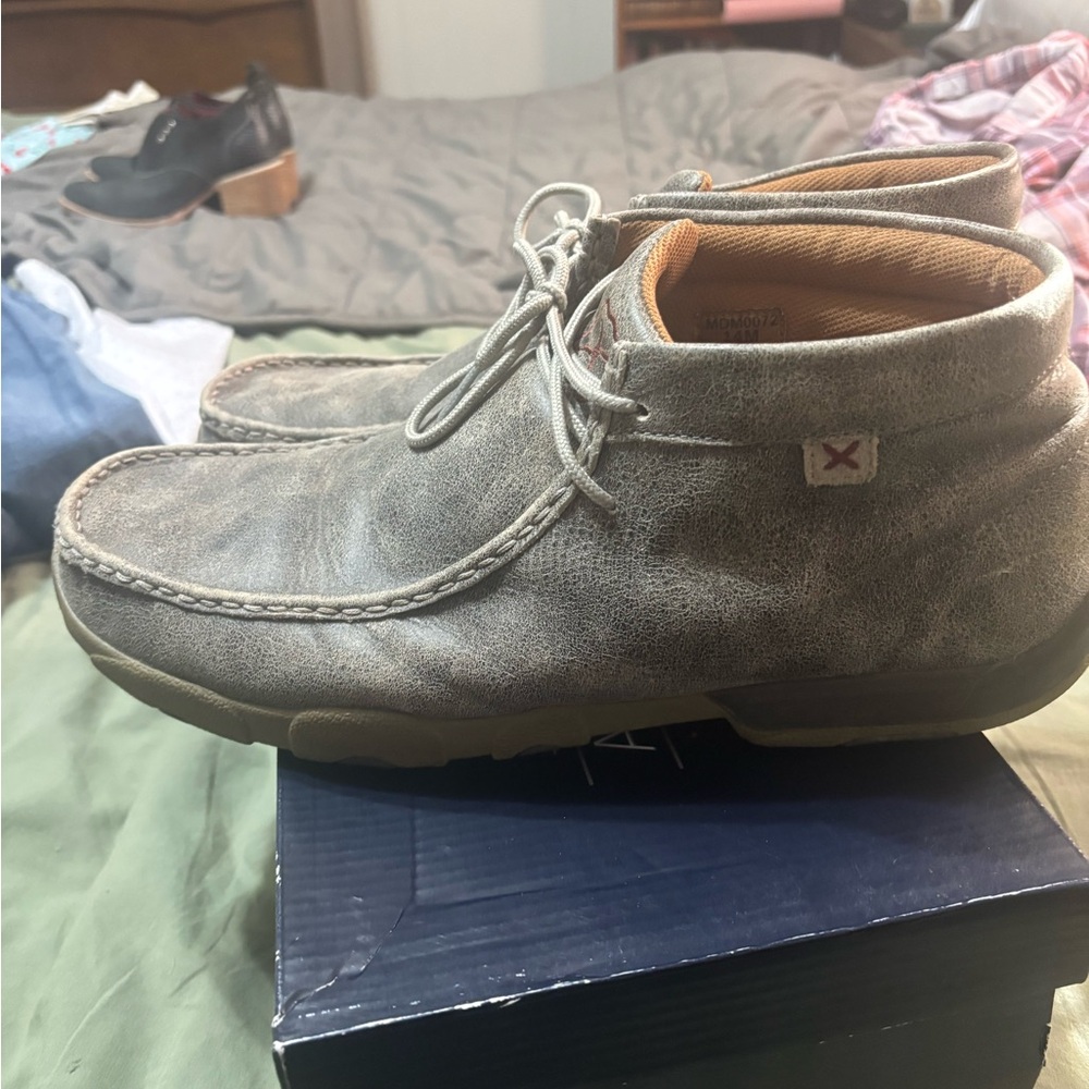 Men's Twisted X Gray Casual Moc Boots